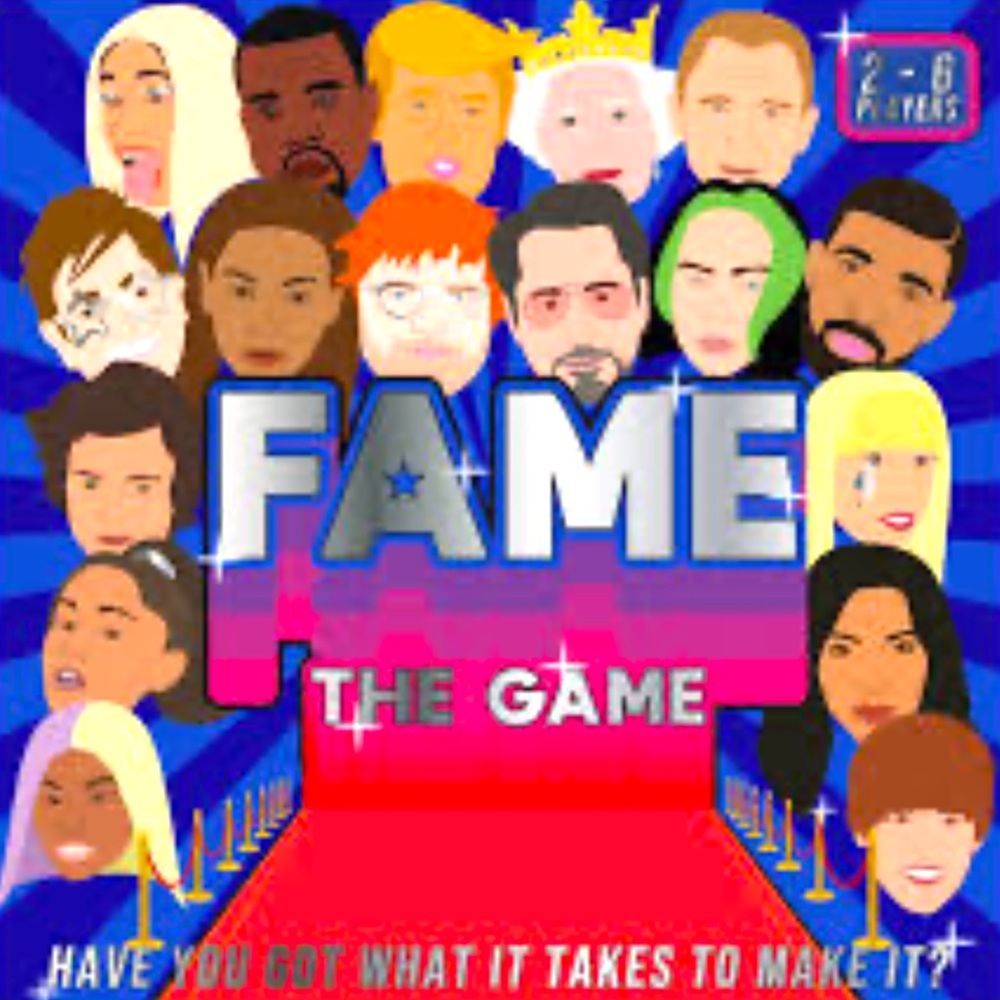Fame: The Game -  Be a Star! Limited Run Board Game 2-6 Players. Super Fun. NWT.